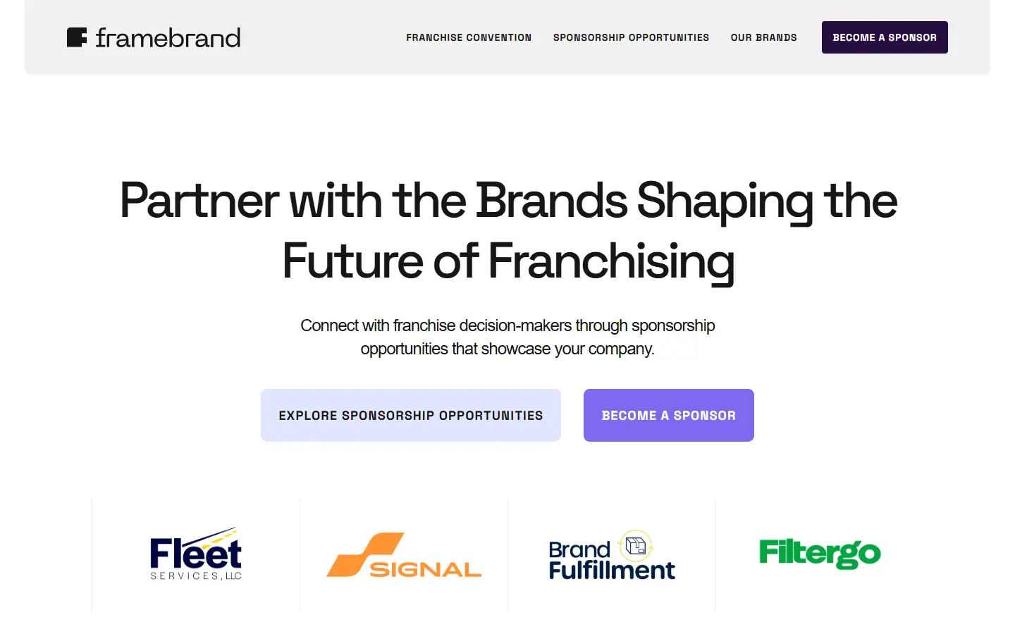 Framebrand Partners homepage
